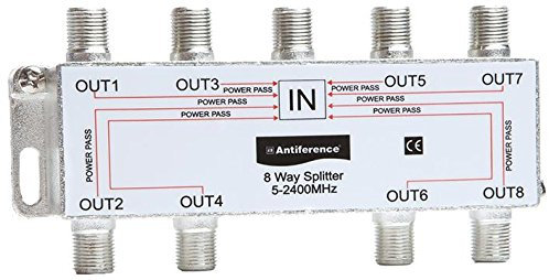(ANTIFERENCE) SPLITTER INDOOR 8 WAY, Aerial/Satellite Amplifiers, Distribution Aerial Satellite Equipment - AS08
