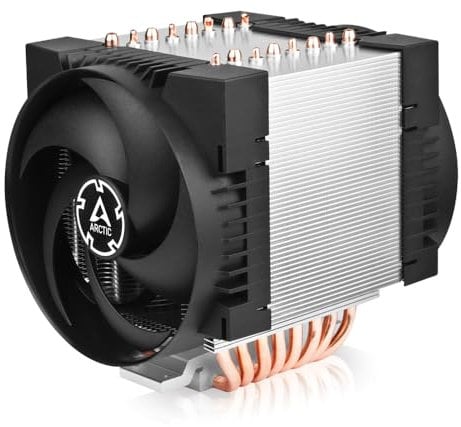 ARCTIC Freezer 4U-M (Rev.2) per AMD: SP6, sTR5, SP3, TR4, sTRX4, sWRX8 e Intel: LGA4189, LGA4677-4U e UP, Dissipatore di CPU per server, 2 ventole da 120 mm, 400-2300 giri/min, Ventola Rack e Server