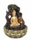 Brunnen Zen und Feng Shui, Buddha, 3 Vasen und Pflanzen, LED, Dschungel, Höhe 26 cm