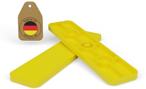 FUX 1000 Stück Abstandshalter 100mm x 24mm x 1mm-6mm | Made in Germany | Unterlegplatten, Distanzklötze aus Kunststoff, Abstandhalter (Dicke: 4mm)