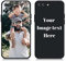 AnNengJing Custom Soft Liquid Silicone Cases Full-Body Protective Personalized Photo Name Text Logo Phone Cover for iPhone 7Plus/8Plus Black