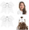 WLLHYF 2PCS große Cheer Haar Bögen 8 Zoll Jumbo Pferdeschwanz Bögen elastische Haarband handgefertigte weiße Schleife Weihnachten Haarschmuck für Cheerleader Teenager Mädchen College Sport (weiß)