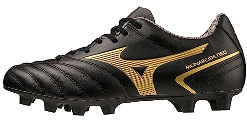 Mizuno Unisex Football Trainers, schwarz/goldfarben, 43 EU
