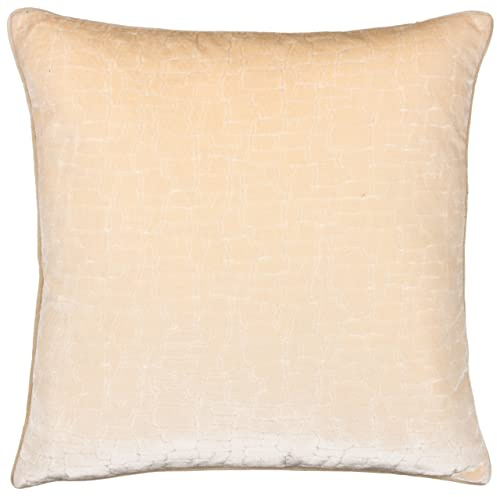 Paoletti Bloomsbury Polyester Filled Cushion, Ivory, Square