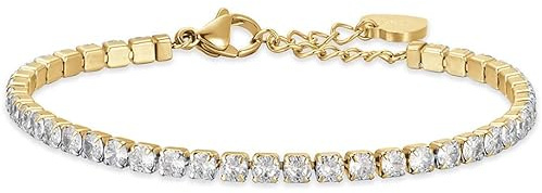 Luca Barra Damen-Armband Trendy BK2362, Hypoallergener Stahl