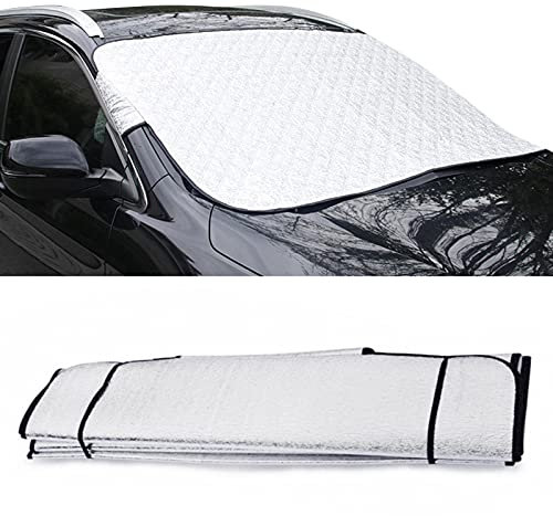 Frontscheibenabdeckung - Autoscheibenabdeckung - Auto Windschutzscheibenabdeckungen - Faltbare Auto-Frontscheiben-Abdeckung Von Windschutzscheibe Und Wischer Vor EIS, Schnee, Blättern Und Regen