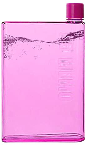 agua plana A6/A5, 350 ml/480 ml, botellas reutilizables a prueba fugas, plástico transparente y portátil, para viajes, al aire libre, fitness, ciclismo, camping, senderismo, ciclismo