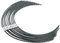 Queerelele 20 Pezzi di Filo per decespugliatore Bosch F016800431 Accessorio per decespugliatore AFS 23-37, Filo di Ricambio 37 cm × 3,5 mm (Nero)