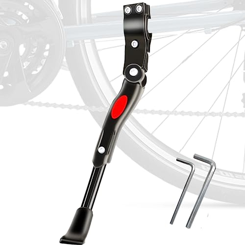 FxindX Fahrradständer 24-28 Zoll, Fahrradständer Mountainbike, Höhenverstellbar Hinterradständer, rutschfest Seitenständer, Bike Stand, Universal Fahrrad Ständer für MTB, Rennrad, eBike, Radsport