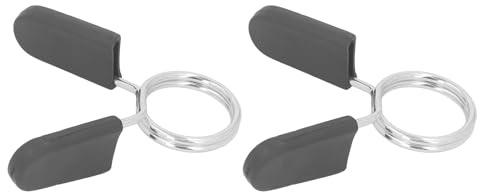Dilwe Federclip-Kragen, 30 Mm Hantel-Federverschluss mit Griff, 2 Stück Hantel-Sicherungsring-Kragen, Hantel-Federclip für Hantelstange
