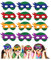 Sunshine smile Party-Masken Für Kinder,12Pcs Kindermaske Halloween Rollenspiel,Tiermasken,Masken für die Karnevalsfeier,Schildkrötenmaske Partymaske
