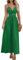 CUPSHE Damen Kleid V Ausschnitt Twist vorne Blumendruck Verstellbares Cami Maxikleid Freizeitkleider Boho Beach Maxi Dress Grün S
