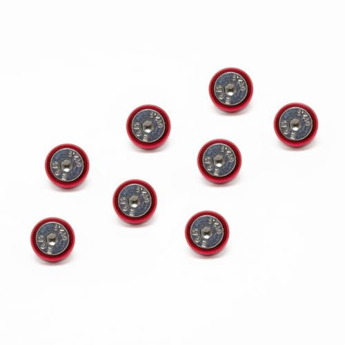 DolDer 2.5 Zoll Festplattenschrauben Set, M3 x 6mm, Innensechskant Schrauben + Unterlegscheiben für 2.5 Zoll Festplatten/SSD (8pcs rot)