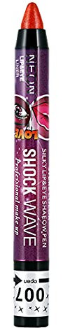 Grüner Lippenstift M Stift 1 im Federschatten liegen Seiworm 2 Augen-Wimpern Highlights Lippenstift und -stift Lidschatten Set (A, One Size)