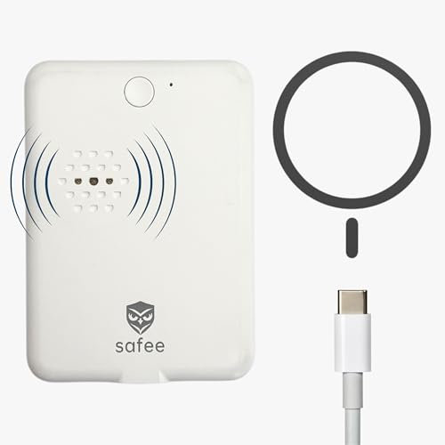 Safee – Boîtier Anti-Agression Magnétique – Alarme 105 DB, Mode Discret, Suivi en Temps Réel, Retransmission Vidéo & Audio Live, Sécurité Renforcée