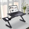 HUOLE Lap Desks Plateau,Table de Lit, Petite Table pour Ordinateur pour Lit,Support pc Portable,Folding Angle RéGlable à 360 DegréS Amovible Compatible avec Toutes Sortes Ordinateur-Noir