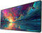 Gaming Tapis de Souris XXL 1200x400x3mm Tapis Souris Couleur Tapis de Souris Gaming Accessoire avec Base en Caoutchouc Antidérapant Surface, Imperméable Grand Tapis Bureau, Decoration Chambre Home