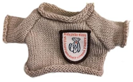 perfk Mini-Puppenkleidung für 7 Zoll große Puppen, Puppenpullover, Kostüme, entzückendes Kinderspielzeug, bequem, Puppenkleidung für 20 cm große Puppen, Braun