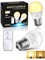 TobeBright 4W E27 LED Glühbirne mit Fernbedienung 350LM - Nachtlicht Modus 0.4W 35LM, E27 LED Warmweiß 3000K G45 Golfball