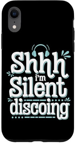iPhone XR Silent Disco Party Wireless Headphones Dance Vibes Tee Case