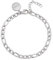 SINGULARU - Pulsera Figaro. Acero Grosor de cadena 4,2 x 1,8 mm. Eslabones Finos. Largo de 16 cm + 3 cm. Joyas para Mujer