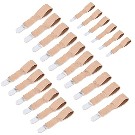 Muuoeou 20 Toe Finger Straightener Hammer Tape Hallux Valgus Corrector Bandage Toe Separator Splint Wraps Foot Care Supplies