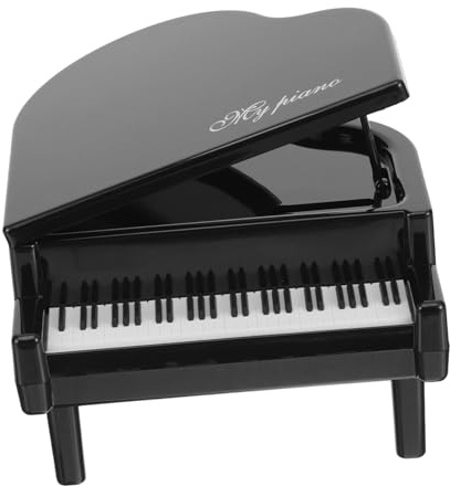 Sparschwein Klavier Form Spardose Musikinstrument Design Klavierflügel Schwarz Dekoration Sparbüchse für Kinder Jungen Mädchen Musikliebhaber Geldgeschenk Geburtstag Weihnachten Mini Flügel Deko