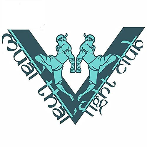13 cm x 9 cm Autoaufkleber für Muay Thai Creative Decals Wasserdichte Wanddekoration Kratzfest