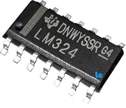 Circuito Integrado LM324 - Amplificador Operacional Cuadruple - SMD 14 - Bolsa De 2 Unidades