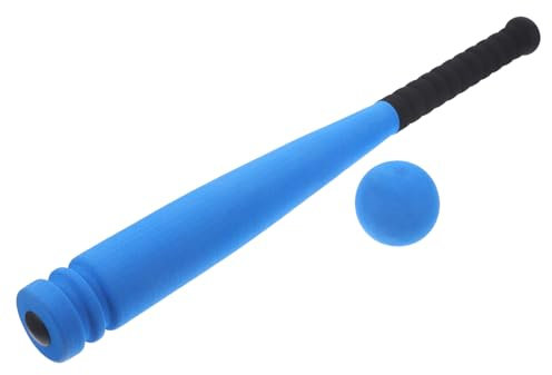 Vaguelly Junge Mädchen Baseball Schläger Set Aus Schaumstoff Mit Weichem Ball Sicher Für Jungen Und Mädchen Ab Bis Jahren Rutschfester Griff Leichter Schläger in Blau Mit Rotem Ball Für