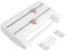 3 In 1 Wrap Organizer With Cutter, Multipurpose ABS Aluminum Foil Dispenser Drawer Organizer For Foil Home Kitchen Use (White)