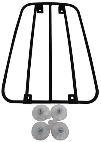 Rear Racks Motorcycle Universal Fuel Gas Tank Luggage Rack Shelf Holder Bracket With Suction Cups Motorcycle Rack(Black)