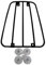 Rear Racks Motorcycle Universal Fuel Gas Tank Luggage Rack Shelf Holder Bracket With Suction Cups Motorcycle Rack(Black)