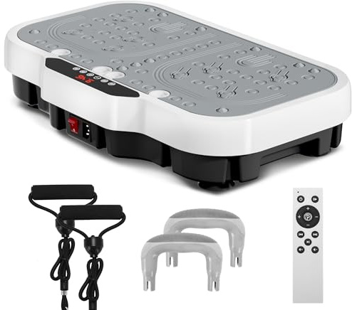 2025 Vibration Plate Exercise Machine, Vibration Platform Whole Body Workout, Adjustable 199 Speed Level Large Borad Vibrating Platform Exercise Shaker Weight Loss for Women & Men 150kg