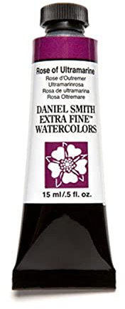 Daniel Smith Tube de peinture aquarelle extra fine 15 ml, rose d'outremer