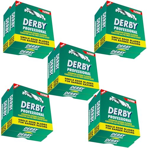 Derby Professional 1000 Stück Rasierklingen für geraden Rasierer