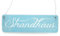 Interluxe Vintage Shabby Schild Dekoschild Türschild STRANDHAUS *[BLAU]* Ferienwohnung Holzschild Strand Meer Urlaub