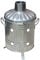 Portable 15L Mini Galvanised Steel Garden Fire Bin Incinerator for Burning Burning Wood, Leaves and Paper