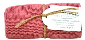 Solwang Handtuch Antikes Rosa Baumwolle gestrickt Geschirrtuch