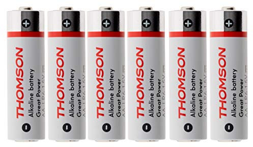 Pack 6 piles alcalines LR06 AA 1,5 V - Thomson