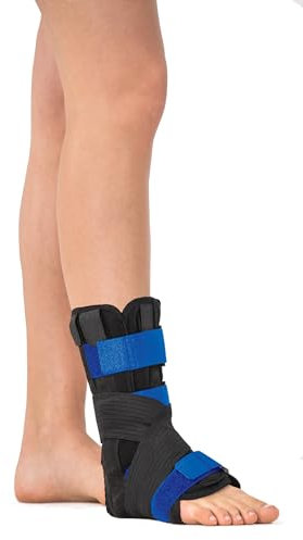 TOROS GROUP MANUFACTURE Knöchelbandage mit 5 Verstärkungen Sprunggelenkbandage Links/Rechts, Einstellbar Knöchelbandage Sprunggelenk Fußbandage mit PE Board Stark Stabilisierung XX-Small