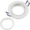 Einbaustrahler Weiß Ø84mm Schwenkbar Rund Clip Ring Montage, für 50mm LED Lampen Leuchtmittel