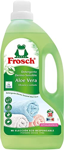 Frosch - Detergente Líquido Concentrado Ecológico Aloe Vera para Lavadora, Ropa Limpia e Impecable en el Lavado, Apto para Todo Tipo de Tejidos menos Lana y Seda - 1.5 L