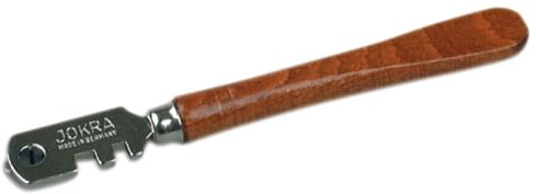 SILBERSCHNITT Glasschneider JOKRA, Glasstärke 3-6 mm Schneidwinkel: 130 °/Linealabstand: 2,5 mm, höchste Schnittqualität, mit 6 auswechselbaren Schneidrädchen aus Spezialstahl