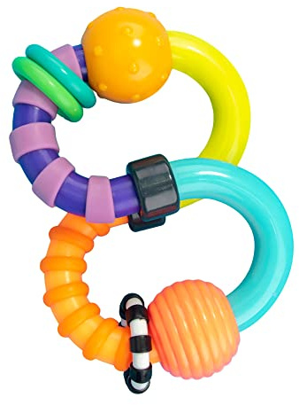 Sassy Baby Twist-A-Roo Twist & Turn Rattle - 3m+