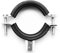 1 1/4 (38mm - 43mm) Rubber Lined Munsen Rings Pipe Clamps Pipe Hanger Anti Vibration Clamp, Bracket - (Pack of 2)