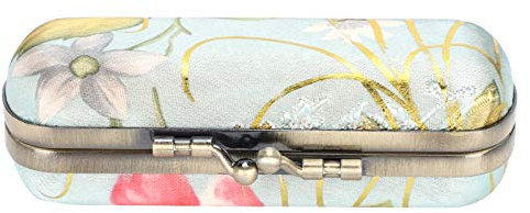 Custodia per Rossetto con Specchio, Custodia per Rossetto con Specchio per Borsa Custodia per Rossetto con Ricamo Vintage Porta Rossetto Portatile con Custodia per Rossetto a Specchio