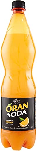 Oransoda PET 1 L Campari - Botella (6 unidades), color naranja