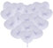 baotongle White Heart Shaped Hand Fans Paper Fans Wedding Fans Folding Fans Foldable Guest Gift for Summer Occasions,Wedding Favours,Party,DIY,Wall Decoration (60)