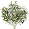 3er-Set 80cm Olivenzweig künstlich Schwer Brennbar, Kunstzweig Olivenzweig Deko Olivenbaum für Blumenarrangements, Vasen, Blumensträuße, Kränze, Tafelaufsätze, Hochzeit, Grünpflanzen, Heimdekoration